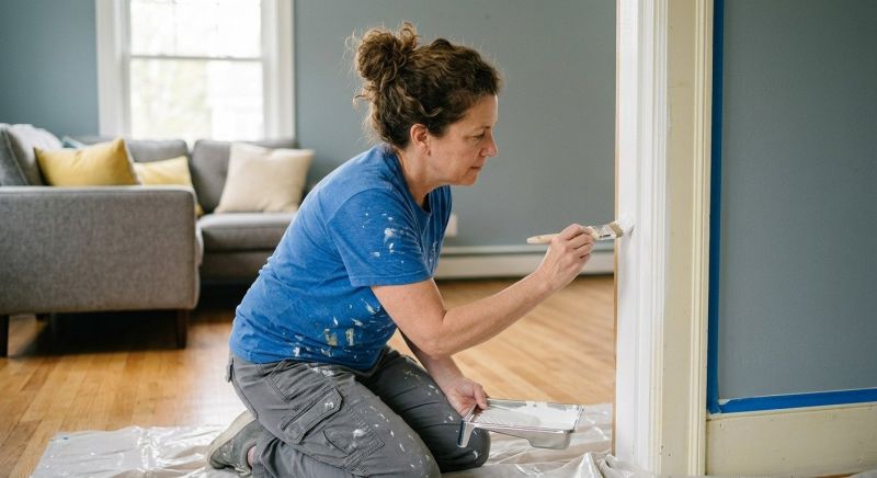 Interior Trim Painting in Kansas City, KS