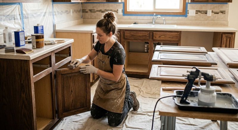 Kitchen Cabinet Refinishing in Carmel, IN
