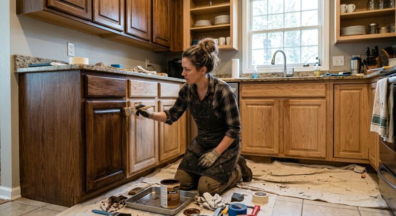 Kitchen Cupboard Refinishing in Bloomington, IN