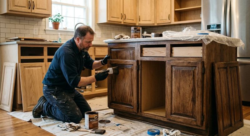 Kitchen Cupboard Refinishing in Lafayette, IN