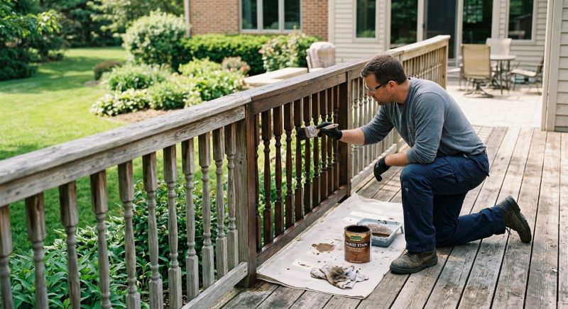 Rail Staining in Waco, TX