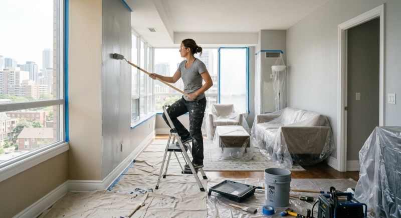 Townhouse Interior Painting in Kansas City, KS