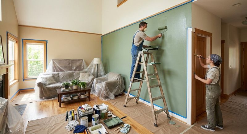 Accent Wall Painting in Wilmington, NC