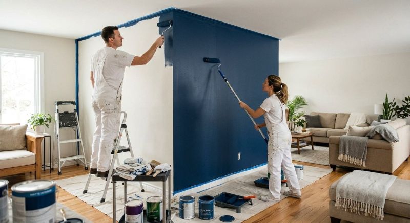 Accent Wall Painting in Kansas City, KS