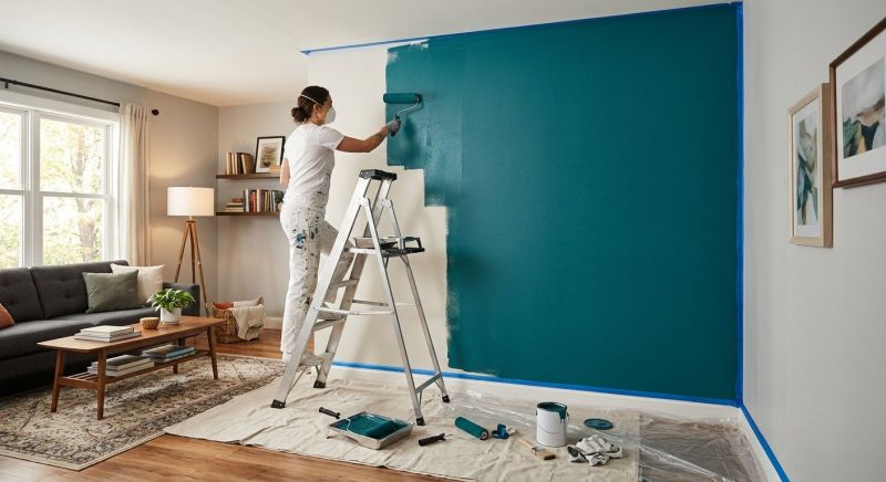 Accent Wall Painting in Kansas City, KS