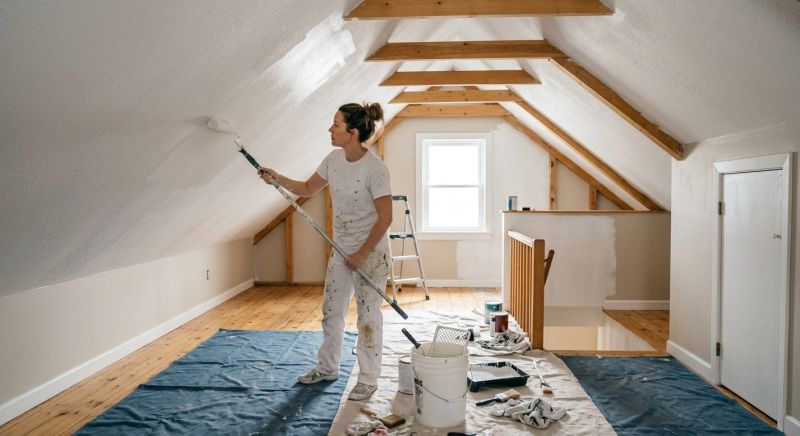 Attic Painting in Kansas City, KS
