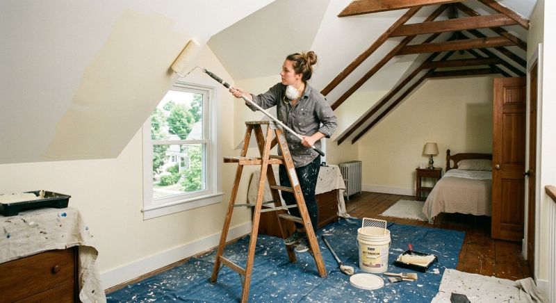 Attic Painting in Wilmington, NC