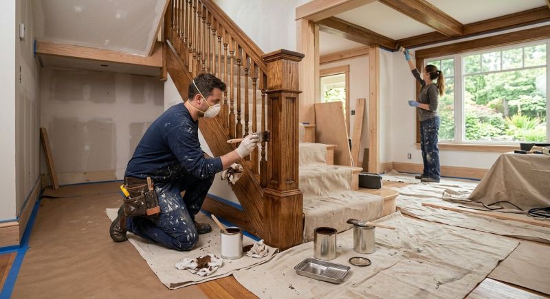 Bannister Staining in Wilmington, NC