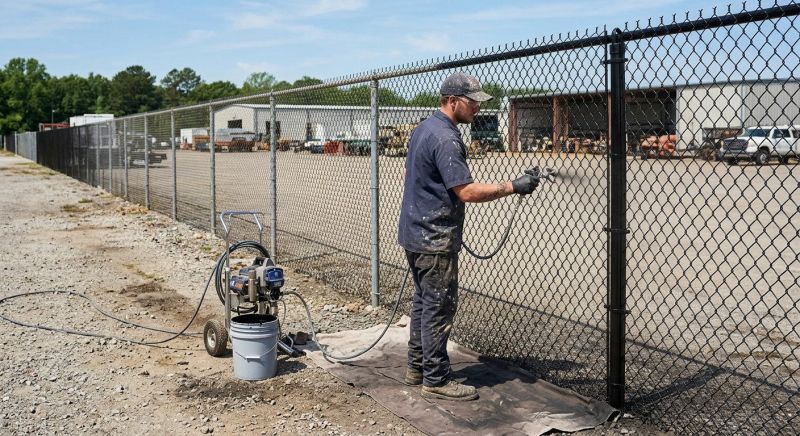 Commercial Fence Painting in Fort Collins, CO