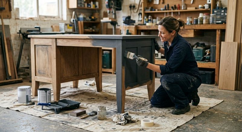 Desk Painting in Waco, TX