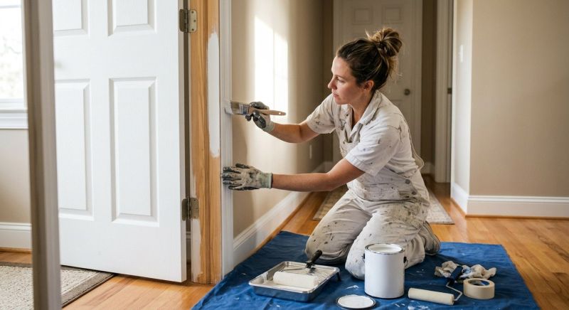 Door Trim Painting in Waco, TX