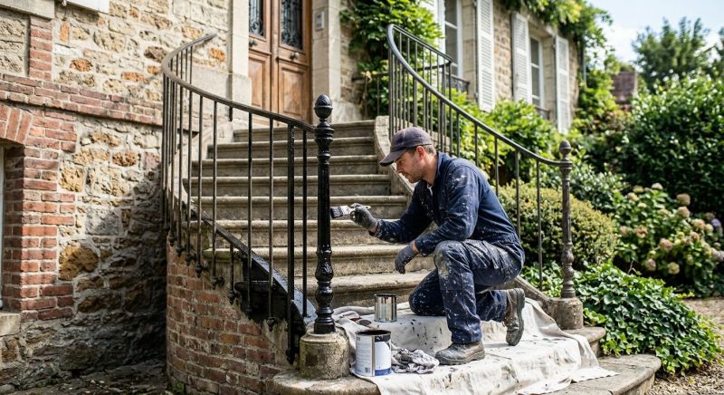 Interior Railing Painting in Wilmington, NC