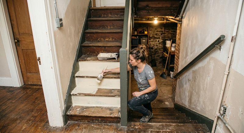 Interior Steps Painting in Wilmington, NC
