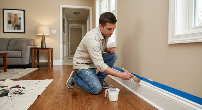 Interior Trim Painting in Wilmington, NC