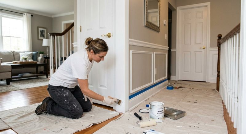 Interior Trim Painting in Wilmington, NC