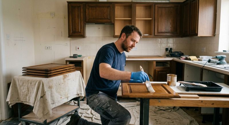 Kitchen Cupboard Refinishing in Dayton, OH