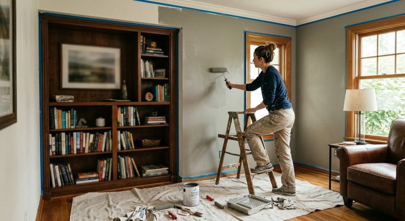 Living Room Painting in Waco, TX