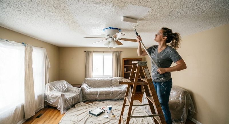 Popcorn Ceiling Painting in Wilmington, NC
