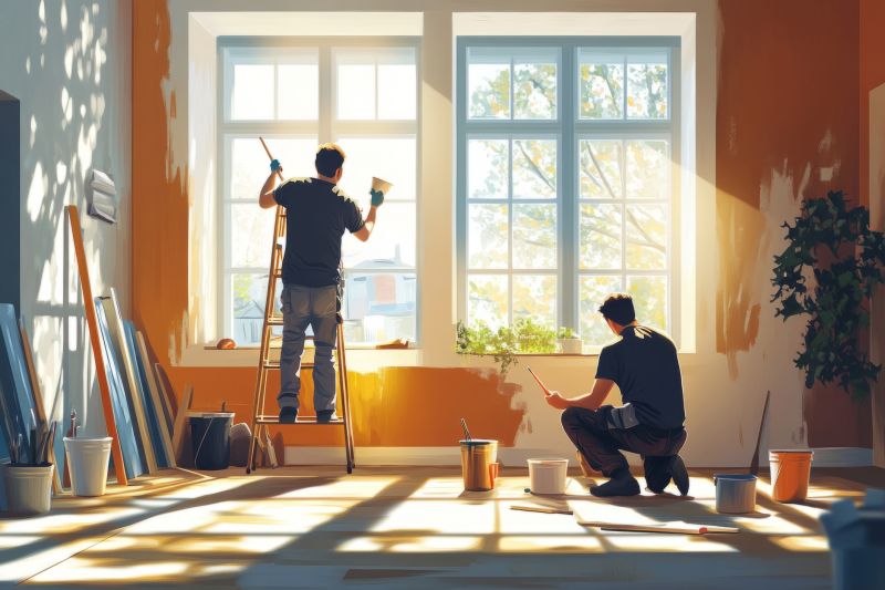 Townhouse Interior Painting in Kansas City, KS