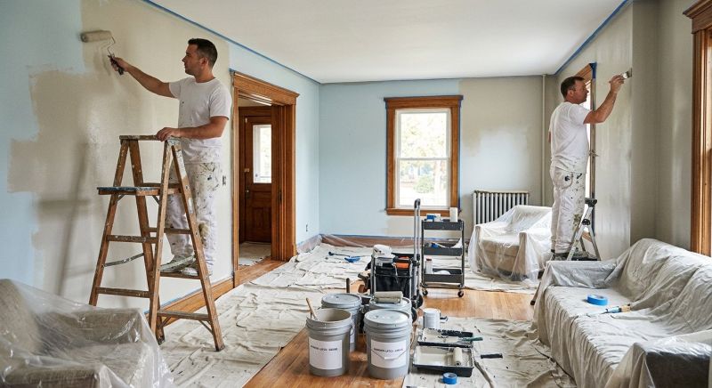 Townhouse Interior Painting in Kansas City, KS