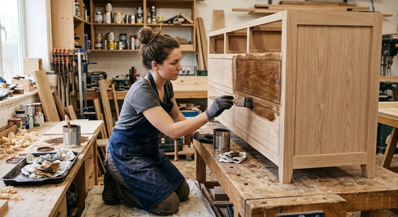 Wood Cabinet Staining in Kokomo, IN