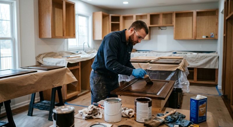 Wood Cabinet Staining in Indianapolis, IN