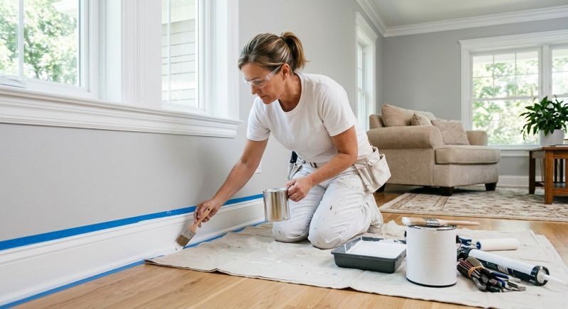 Wood Trim Painting in Waco, TX